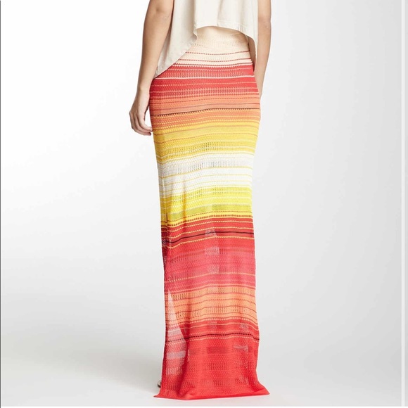 Haute Hippie Rainbow Long Maxi Skirt NWT Sz XS - Picture 3 of 11